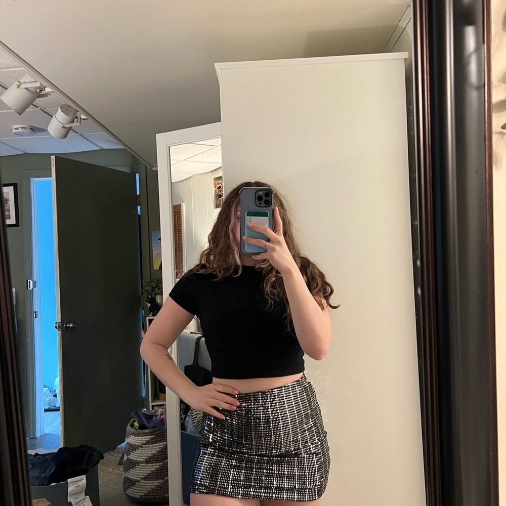 Black SequenceMini Skirt - Women's Stylish Design